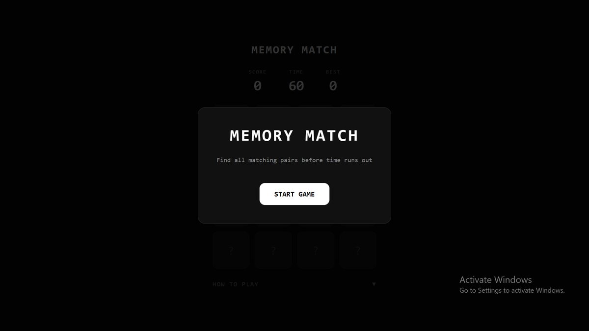 lucian_creative's tweet photo. Built a memory match game with react while still learning. debugged async state updates, wired up a countdown timer with useEffect &amp; got localStorage saving high scores. every bug had a lesson 🎮
Play it here → https://t.co/aYXaTmn9Vq https://t.co/B3MWeeNLhK