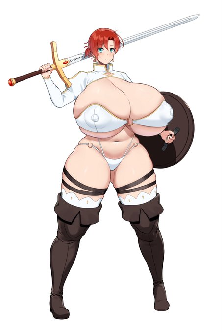 前描いたブーディカと頼光ママの立ち絵