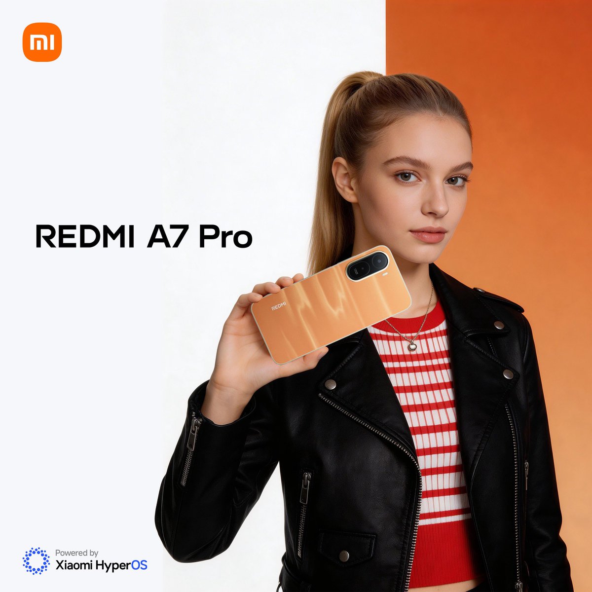 XiaomiGhana's tweet image. "Turn heads without trying. 🔥
The Redmi A7 Pro – Sunset Orange is bold, vibrant, and built to stand out.
Power meets personality.
👉 Would you rock this?
#RedmiA7Pro #SunsetOrange #BoldStyle #TechGhana #AndroidPhones #Xiaomi #PhoneStyle #ContentCreators"