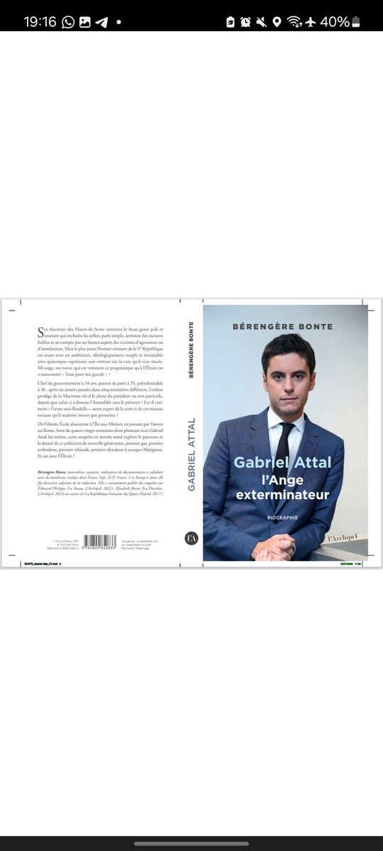 berengerebonte's tweet photo. Merci @GabrielAttal de relancer les ventes de mon livre "l'Ange exterminateur" @Ed_Archipel 😉
1,5 an d'enquête, 80 témoins, 5 entretiens avec lui. 
Où ce qu'il décrit comme sa fuite à Varenne post dissolution est en fait une matinée au vert à Soizy. 
Deux regards à comparer... https://t.co/Og1wspTbes