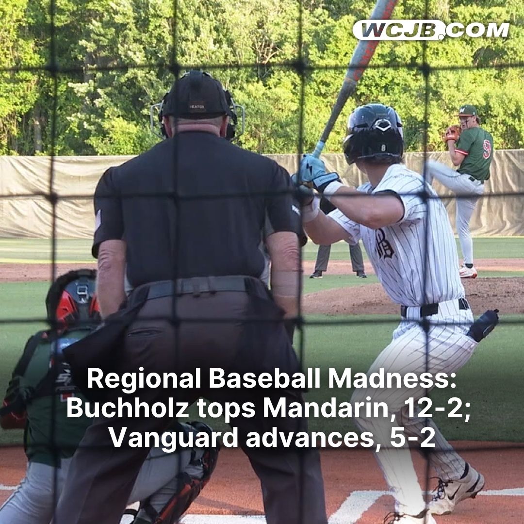 BothSidesSports's tweet photo. Regional Baseball Madness: Buchholz tops Mandarin, 12-2; Vanguard advances, 5-2. @WCJB20 @BuchholzBSBL 

HIGHLIGHTS: https://t.co/TdwrYuitMS https://t.co/YZwBzYcgZi
