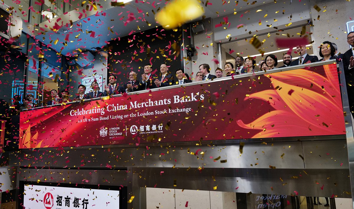 LSEplc's tweet image. 🏦 China Merchants Bank London Branch opened the market recently to mark the listing of its CNH 3bn dim sum bond on LSE’s International Securities Market – the first of its kind by a Chinese joint stock commercial bank.

👉: lseg.group/4t6EiLv
   
#MarketOpen #RMB #DCM #ISM