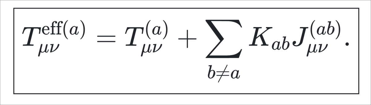 ascoos's tweet image. Effective Stress‑Energy Tensor

reproduce phenomena currently attributed to:

- dark matter,
- dark energy,
- cosmic acceleration,
- structure formation,
- and localized high‑expansion phases (“local Big Bangs”).

@ascoos #math #physic
#DrogidiTheorium #ParallelSpacetimes