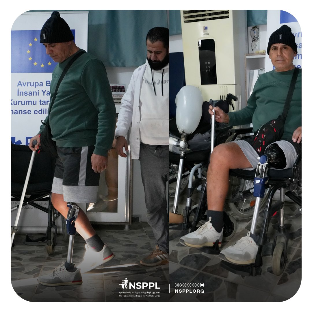 NSPPLORG's tweet photo. to improve his mobility and enhance his walking balance.  A natural disaster ended one chapter of his life, but it did not end his ability to begin again.  #NSPPL #EUCivPro #rescEU #ReliefInternational EU Civil Protection &amp; Humanitarian Aid #NSPPL #الأطراف_الصناعية https://t.co/xkgZ4D66WC