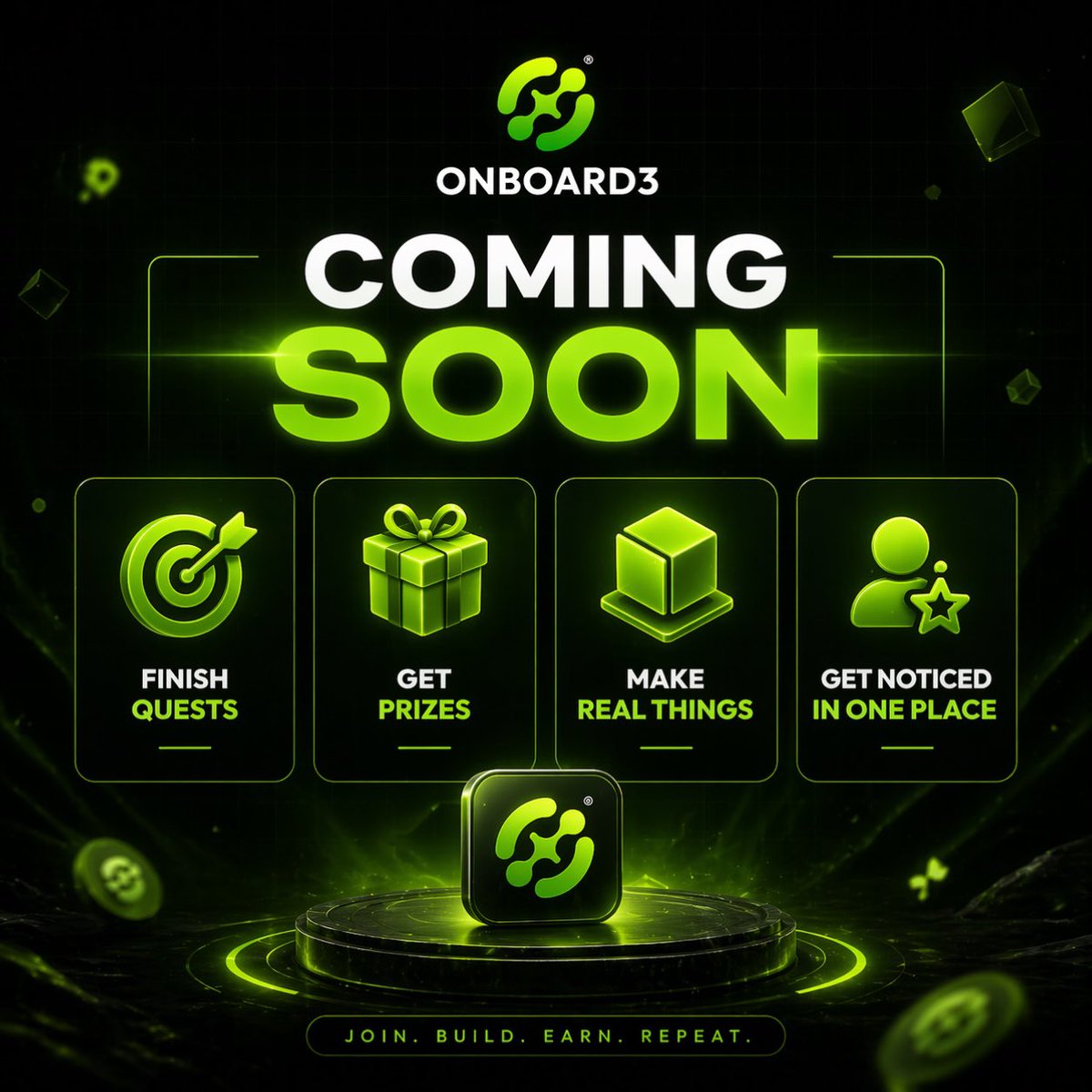 onboard3___'s tweet photo. Coming soon.

Quests. Rewards. Real opportunities💚

What are you most excited for? https://t.co/7ZDdwuIOu8