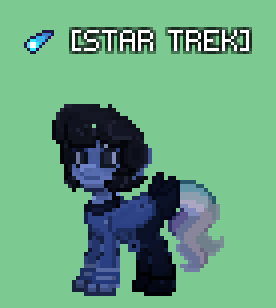 r0ckstrs_arch1v's tweet image. im bored so take my mcspirk ponies

i do like this new style of tinting im doing except len looks like the statue of liberty and jim looks coated in cheeto dust 😭 

#startrek #trektwt #ponytown