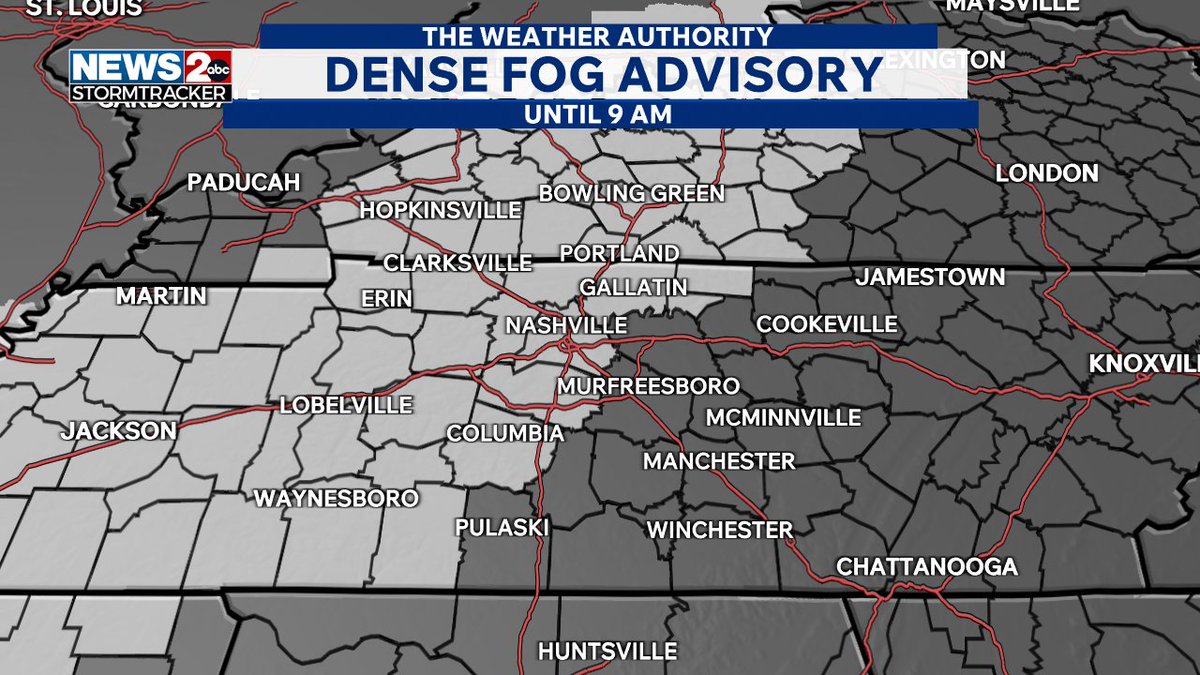 PLEASE SHARE: A Dense Fog Advisory has been issued for Southern KY and ...