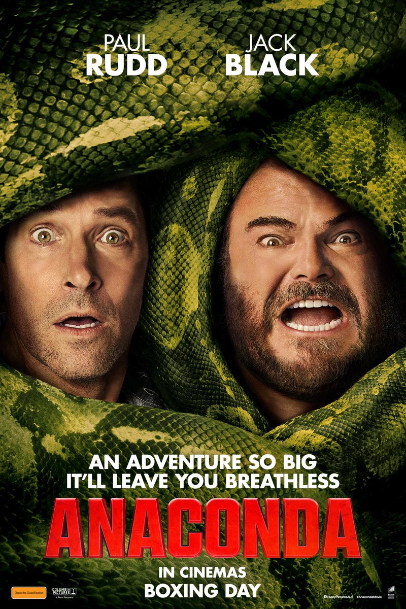 #Anaconda is a mixed bag movie. It's totally timepass but Jack &amp; Paul chemistry is entertaining and carries many scenes. But it's Tone feels confused: comedy, horror, parody all mixed unevenly.Story becomes repetitive in the second half.Missed potential with such a fun concept.