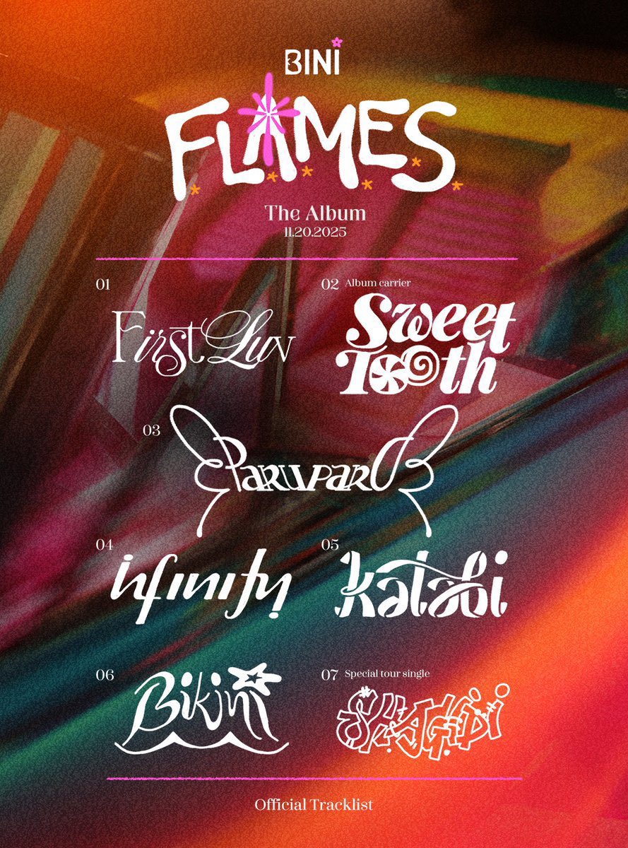 BINI_TrendsTeam's tweet image. What’s your favorite FLAMES track? Reply with the tags!

- Copy paste the tags separately per category
- Add at least 3 words “My favorite is…”

#BINI #GrupoDuplaInternacionaldoAno #SECAwards 

#Flames #AlbumEPInternacionaldoAno #SECAwards
