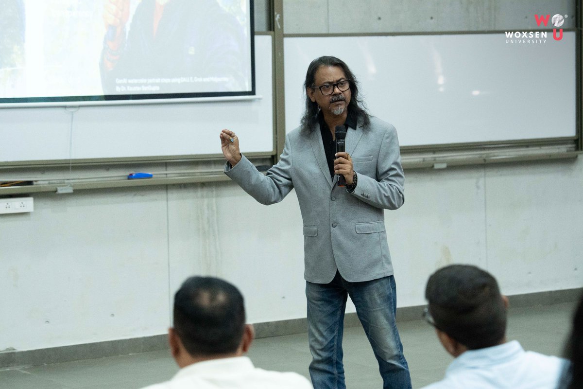 Woxsen's tweet image. Exploring the future of design education at Woxsen University

SOAD hosted an AI in Design session by Kaustav Sengupta under Polaris—bringing faculty &amp;amp; students together to rethink creativity, pedagogy &amp;amp; practice.

#WoxsenUniversity #AIinDesign #FacultyDevelopment