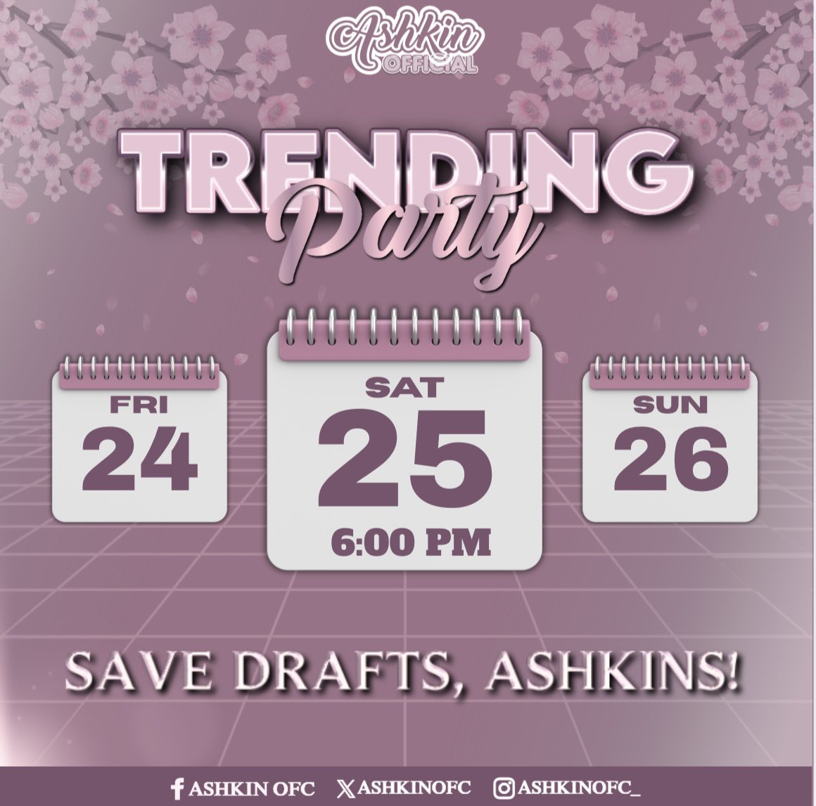 𝐓𝐑𝐄𝐍𝐃𝐈𝐍𝐆 𝐏𝐀𝐑𝐓𝐘 𝐈𝐍 𝐀 𝐁𝐈𝐓! 📢

Prepare your drafts now, Ashkin! 🫶🏻

Let’s come together and light up the timeline with our love and support to make this trend glow for Ashley. 💟

#AshleySarmiento | Ashley Sarmiento