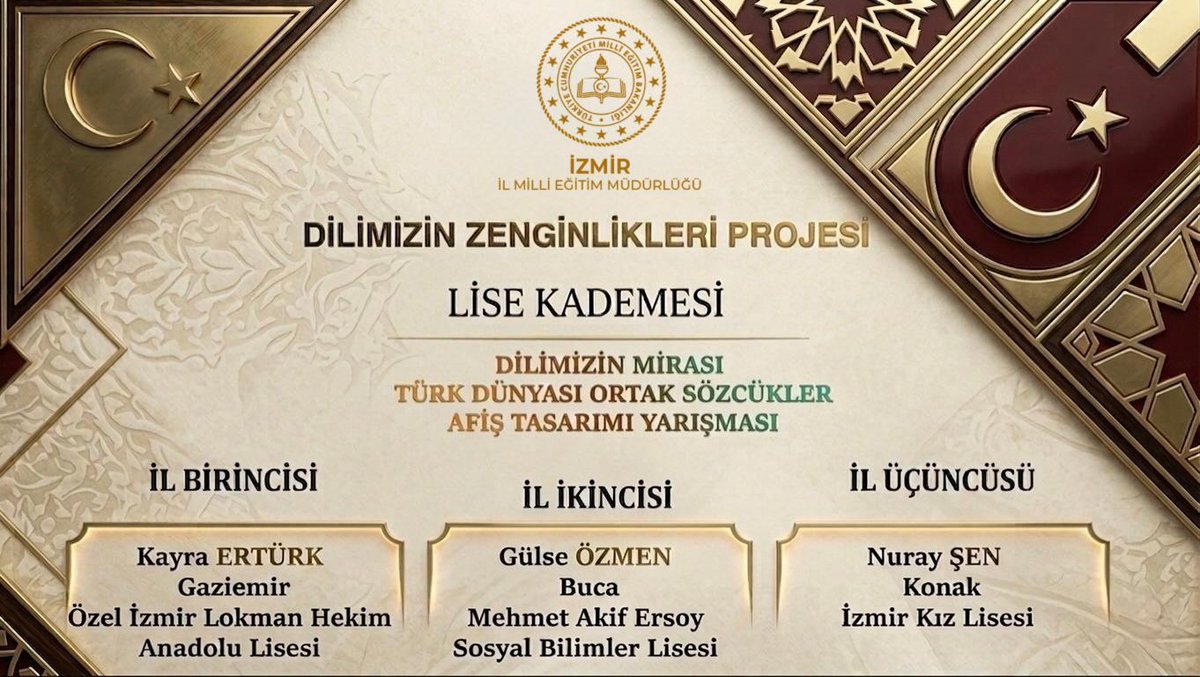 İzmir İl Milli Eğitim Müdürlüğü tweet media