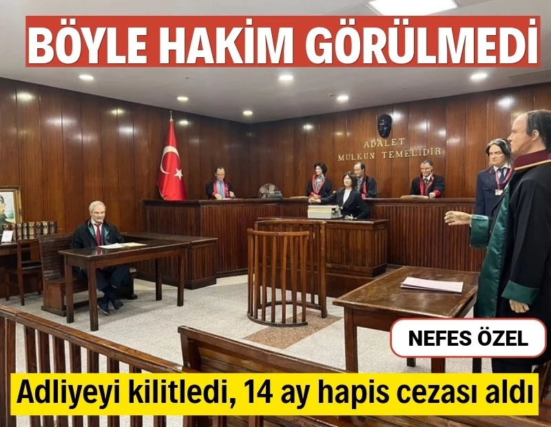 nefesgazete's tweet photo. Adliyeyi kilitleyen hakime görevi kötüye kullanmadan hapis cezası! 

Dicle’de görev yapan hakim K.Ş., gerekçesiz kararlar verdiği, yüzlerce duruşmayı aylarca ertelediği ve bazı dosyalarda hüküm yazmadığı gerekçesiyle “görevi kötüye kullanma” suçundan 14 ay 17 gün hapis cezasına çarptırıldı. https://t.co/iGUyVkhZxg