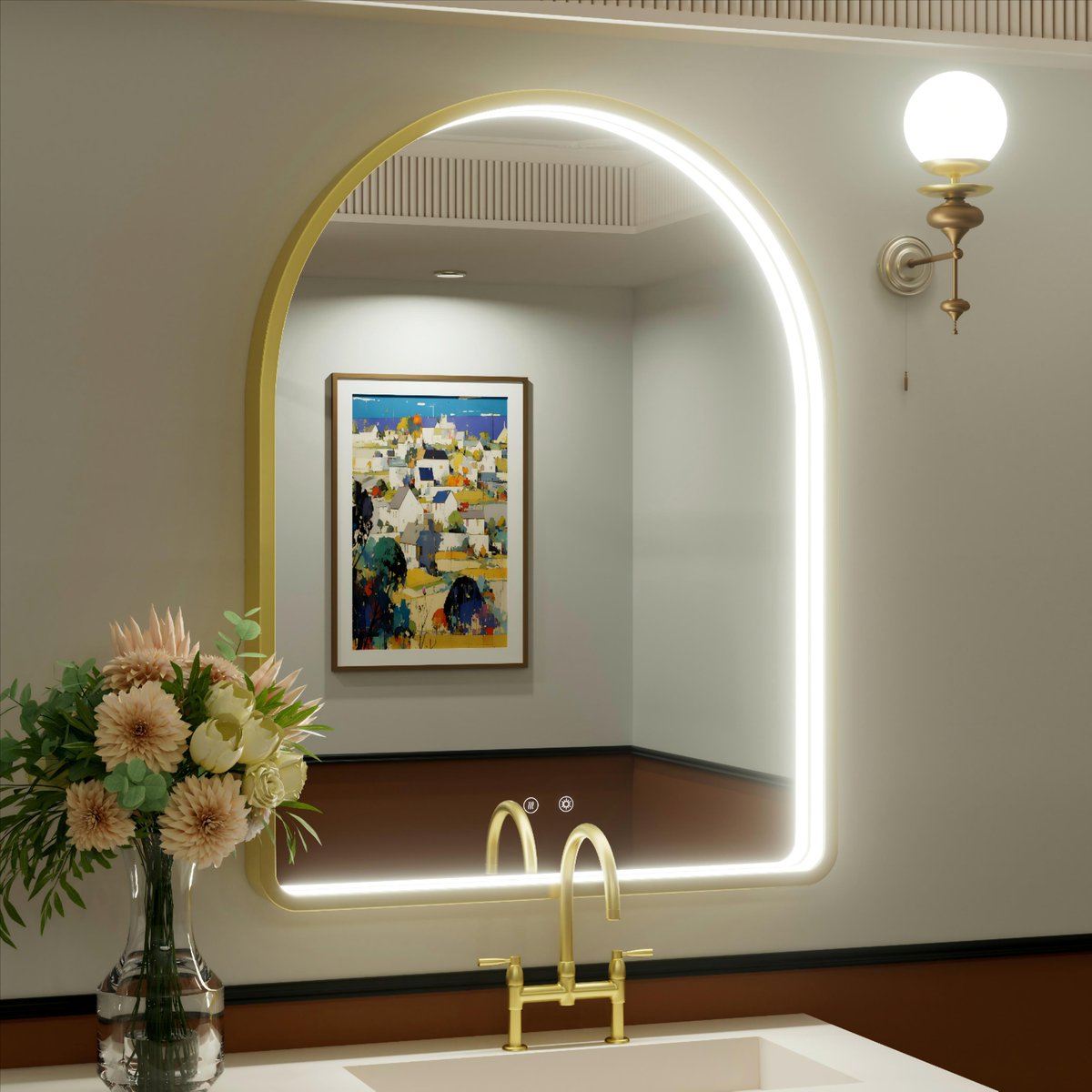 JSneijder2024's tweet image. Perfect for makeup &amp;amp; shaving!
✨Arched LED Mirror
🟡⚫Gold/Black Frame
🌈3 Temp Lights
💡Dimmable
🌫️Anti-Fog
Don’t miss out👇
amazon.com/dp/B0F8VL96KC?…
#BathroomInspo #SmartMirror