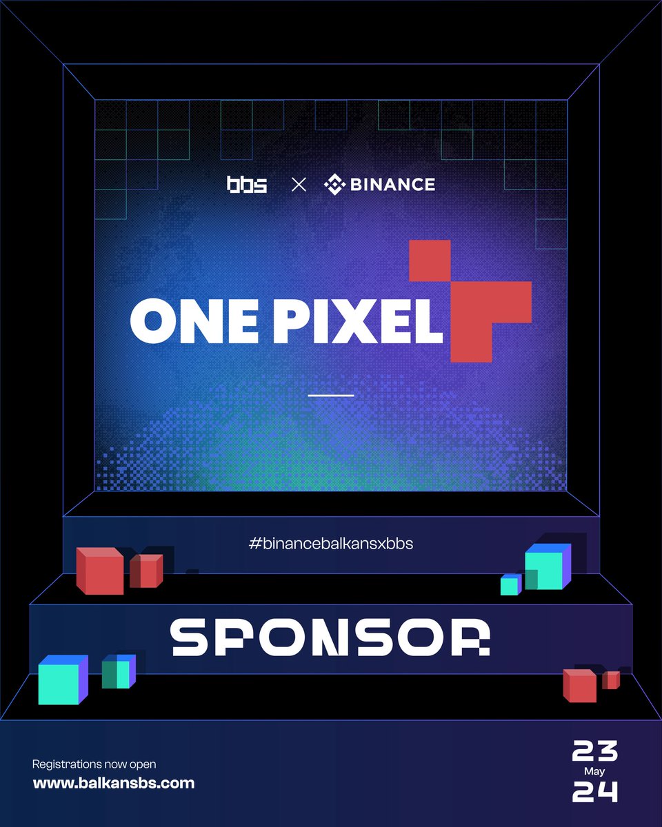 balkansbs's tweet image. One Pixel returns as media sponsor.

The story keeps moving.

23–24 May  
balkansbs.com

#binancebalkansxbbs #BBS