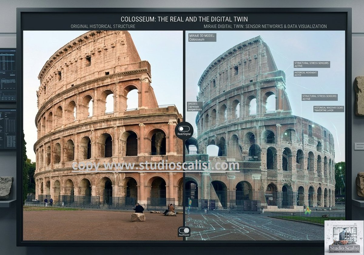 studioscalisi's tweet photo. Un Digital Twin (gemello digitale) è una rappresentazione virtuale, dinamica e in tempo reale di un oggetto, processo, sistema o persona fisica. Grazie a sensori IoT (Internet of Things), intelligenza artificiale e big data, il modello virtuale rispecchia fedelmente il suo https://t.co/QVmMZY9ZnN