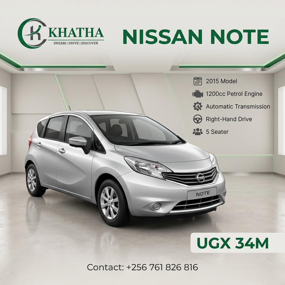 khatha256's tweet photo. Smart. Compact . Fuel efficient. This Nissan Note 2015 is the perfect city companion, ready for everyday driving.

Drive smart. Drive reliable. Drive Nissan Note🚗

#fyp #foryou #kampala #trend https://t.co/YOULbc9J5k