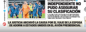 Según los jueces Argentinos, la esposa de Adorni no viajo en el avion presidencial, no se violó la ley vigente y de hecho, no existe ningún avion presidencial. 
Tampoco fue tapa de Clarin ni de la Nacion. Si de Cronica y popular (Abajo y chiquito)