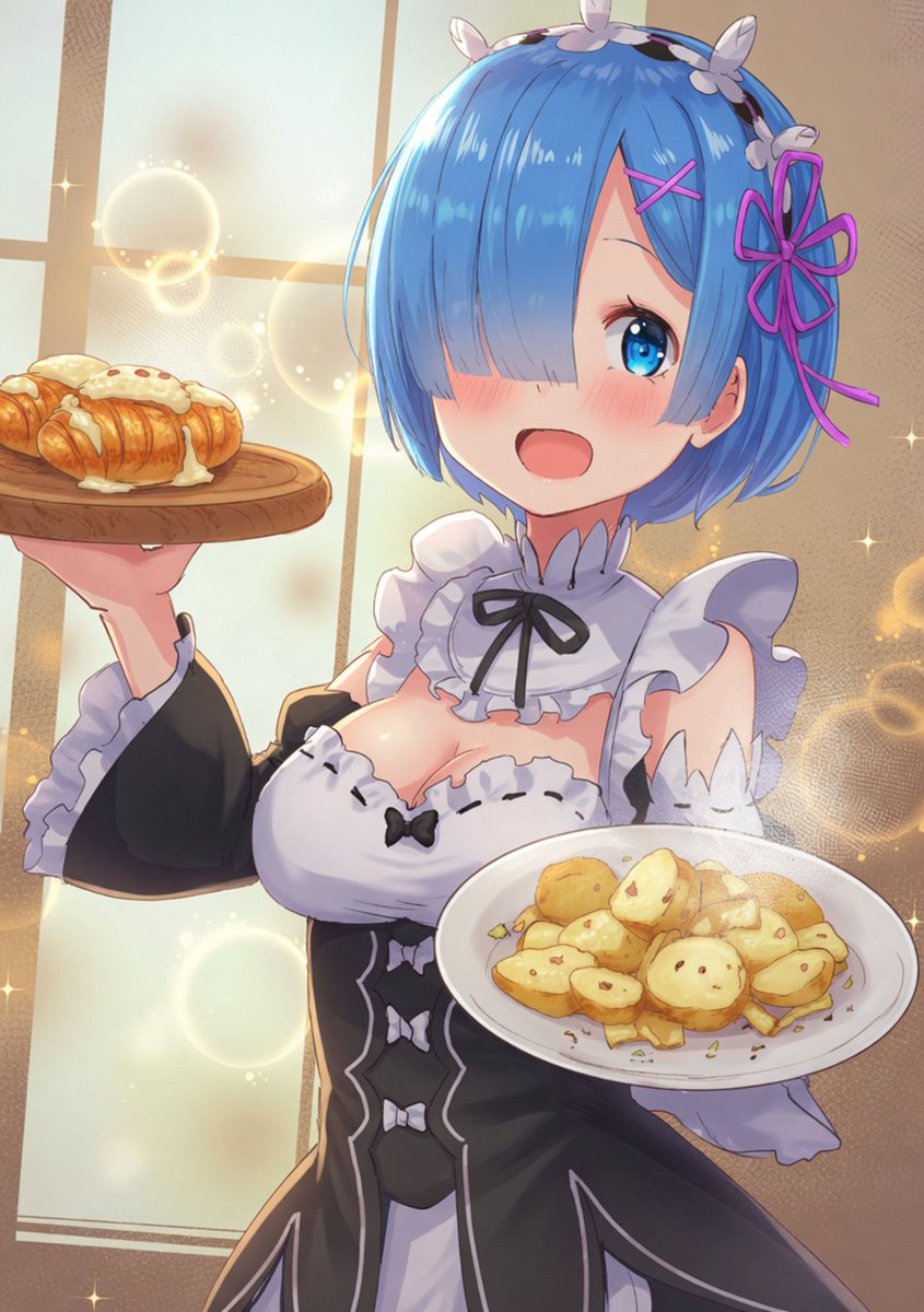 Looks like Rem is also better at cooking potatoes 🤭
Side Story: The Oni Sisters of the Hidden Village Ex: Blessing Day
Tapenshuu Volume 6
#rezero #リゼロ #Rem #レム