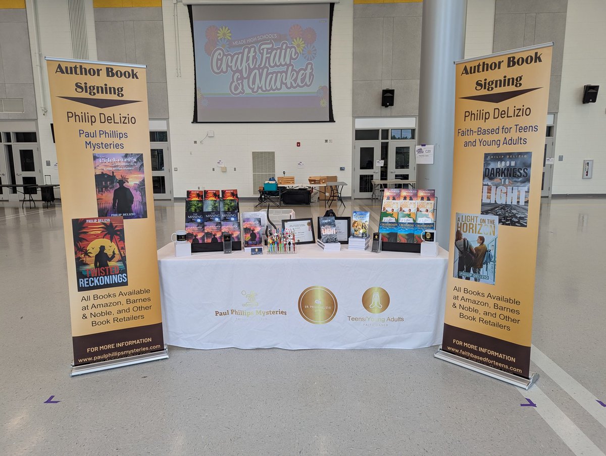 AuthorDelizio's tweet photo. All set and waiting for you! All books will be offered at special show prices, including the award winning 'From Darkness to Light's and 'A Light on the Horizon '. Choose from teens/young adults or mysteries based in the Caribbean. Visit https://t.co/Vf6FyhFWbi https://t.co/bv0RaK5dLk