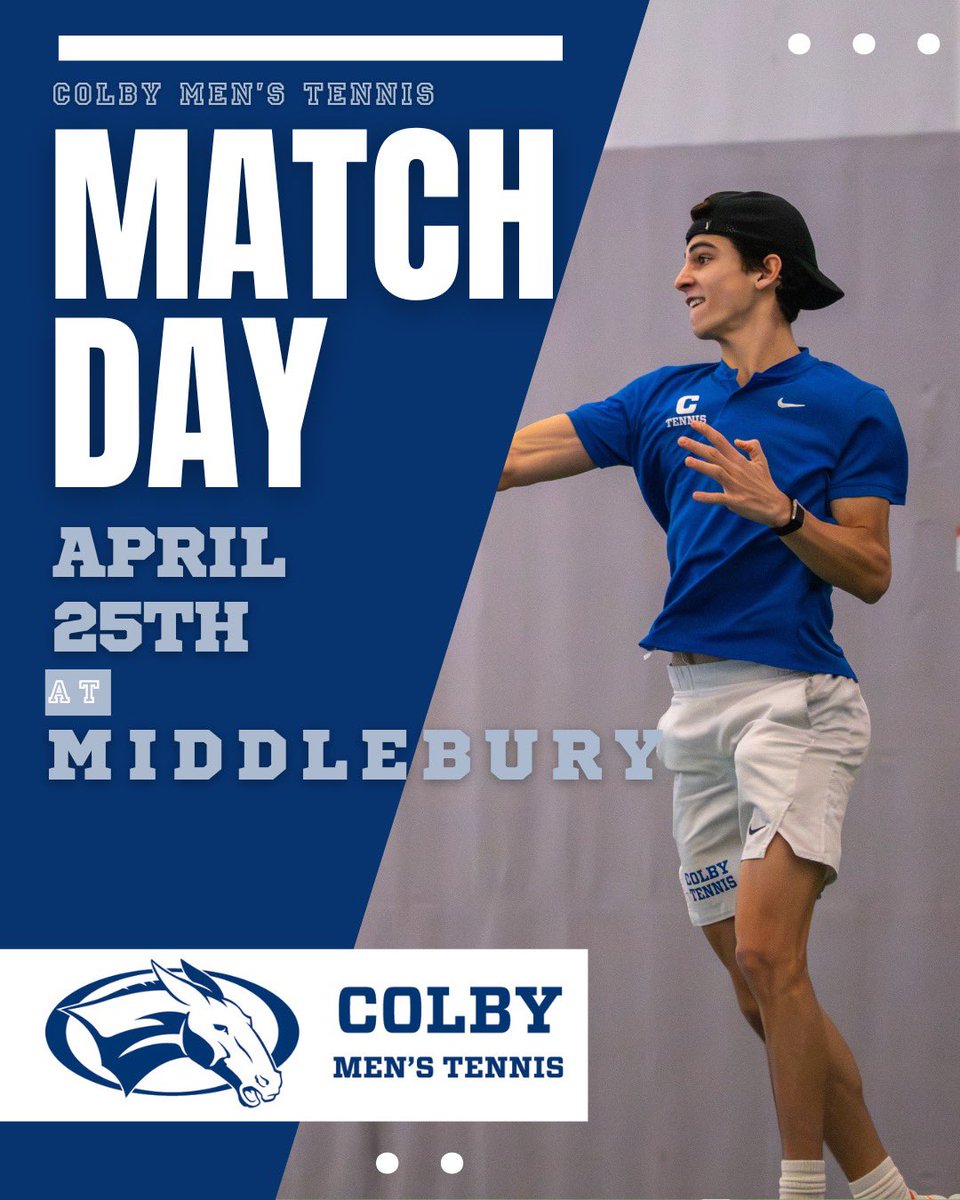 ColbyMTennis's tweet image. On the road this weekend! First up is at Middlebury this afternoon 

12 pm start 

#gomules