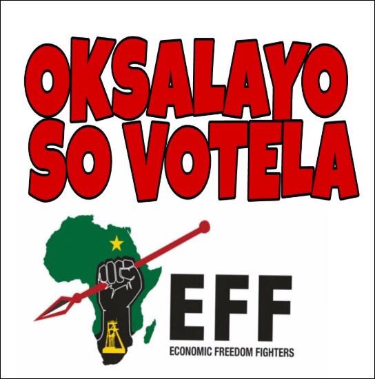 LSTN🇿🇦: those with ears will hear the message very well.

Eff was formed for times like this, it was formed for a change, for new era. I vote #eff
