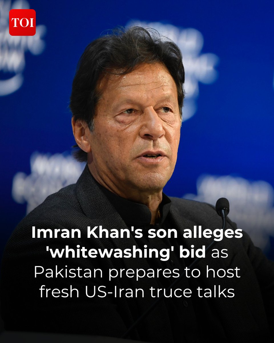 timesofindia's tweet image. Sulaiman Khan, son of jailed former #Pakistan prime minister #ImranKhan, has accused the country’s leadership of masking a deepening democratic crisis.

More details 🔗 toi.in/F3Ljma15

#US #Iran #PakistanNews