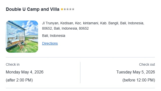moskvarrows's tweet photo. Guysss aku salah booking kamar buat tgl 4 Mei ke 5 Mei, ada yang mau beli ga ? loc kintamani, review rate by Agoda 9, kulepas IDR 320k, aku belinya 367k, yang serius rep aja, sankyuuuu

please X do ur magic ✨ https://t.co/p6jiJHh2J5