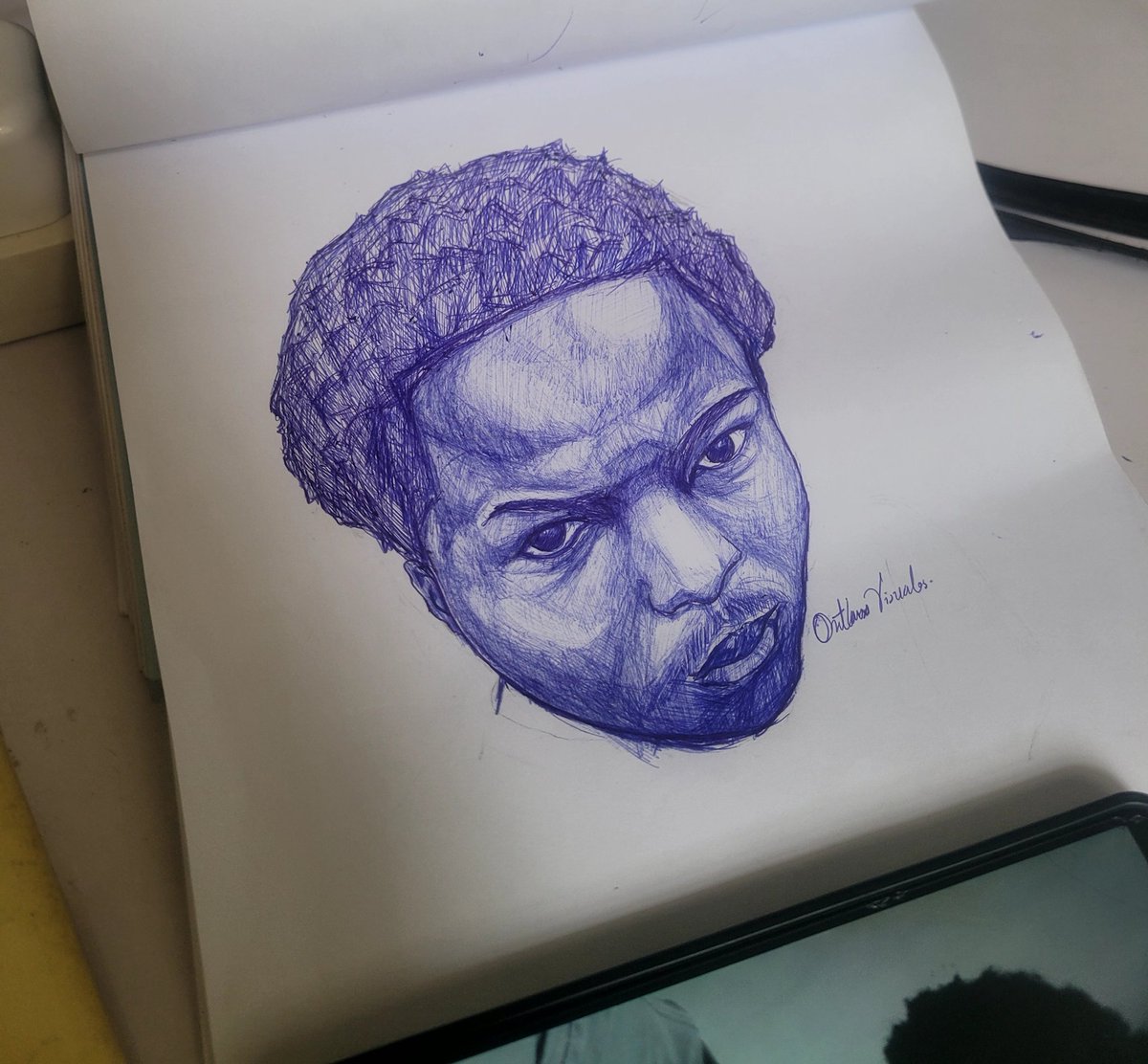 Outlawvisual001's tweet photo. Did this yesterday 
Being a very long week for me 
But still did this #artwork https://t.co/KUhVEwmoXY