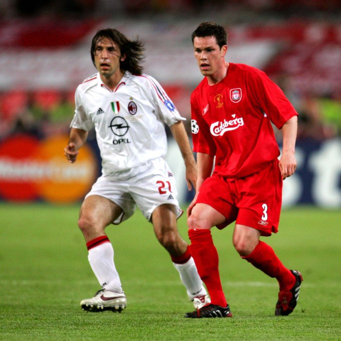LFCHistoryShow's tweet image. Best wishes for his 50th birthday to Steve Finnan, the only footballer to play in the #Conference, then all the professional divisions, to go on and win the #ChampionsLeague That is some record to have. #Ireland #Liverpool #NottsCounty #Fulham #WellingUtd #Limerick 👊