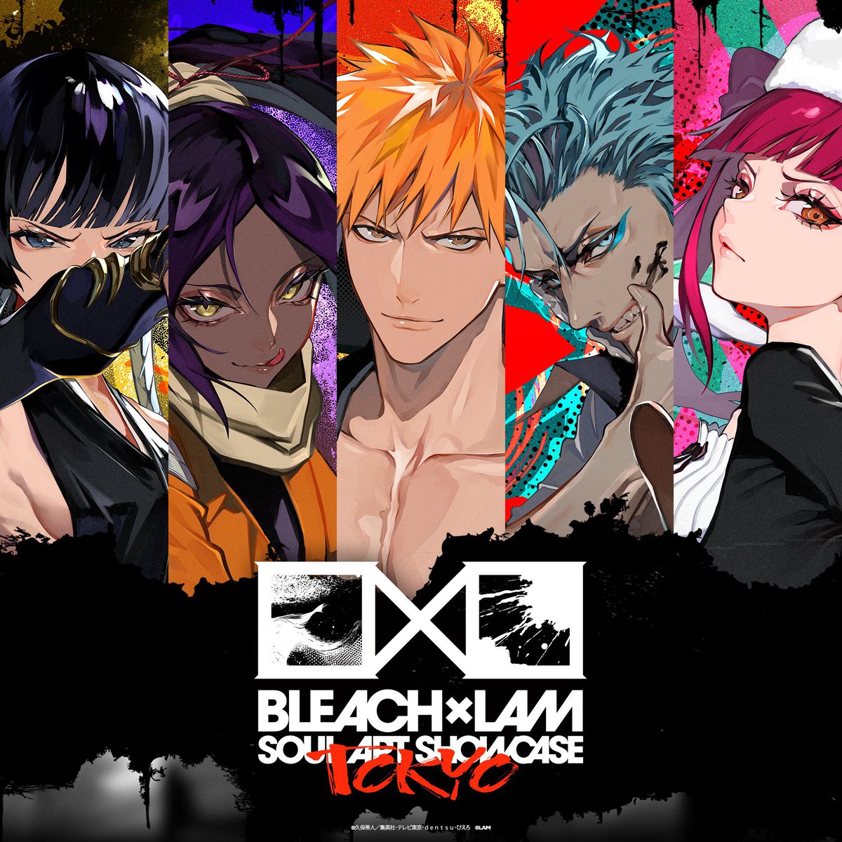 BLEACH × LAM　大阪
全キャラ公開されました！！

浦原さんに平子！ウルキオラやばいかっこいい🔥

#BLEACH #最新情報