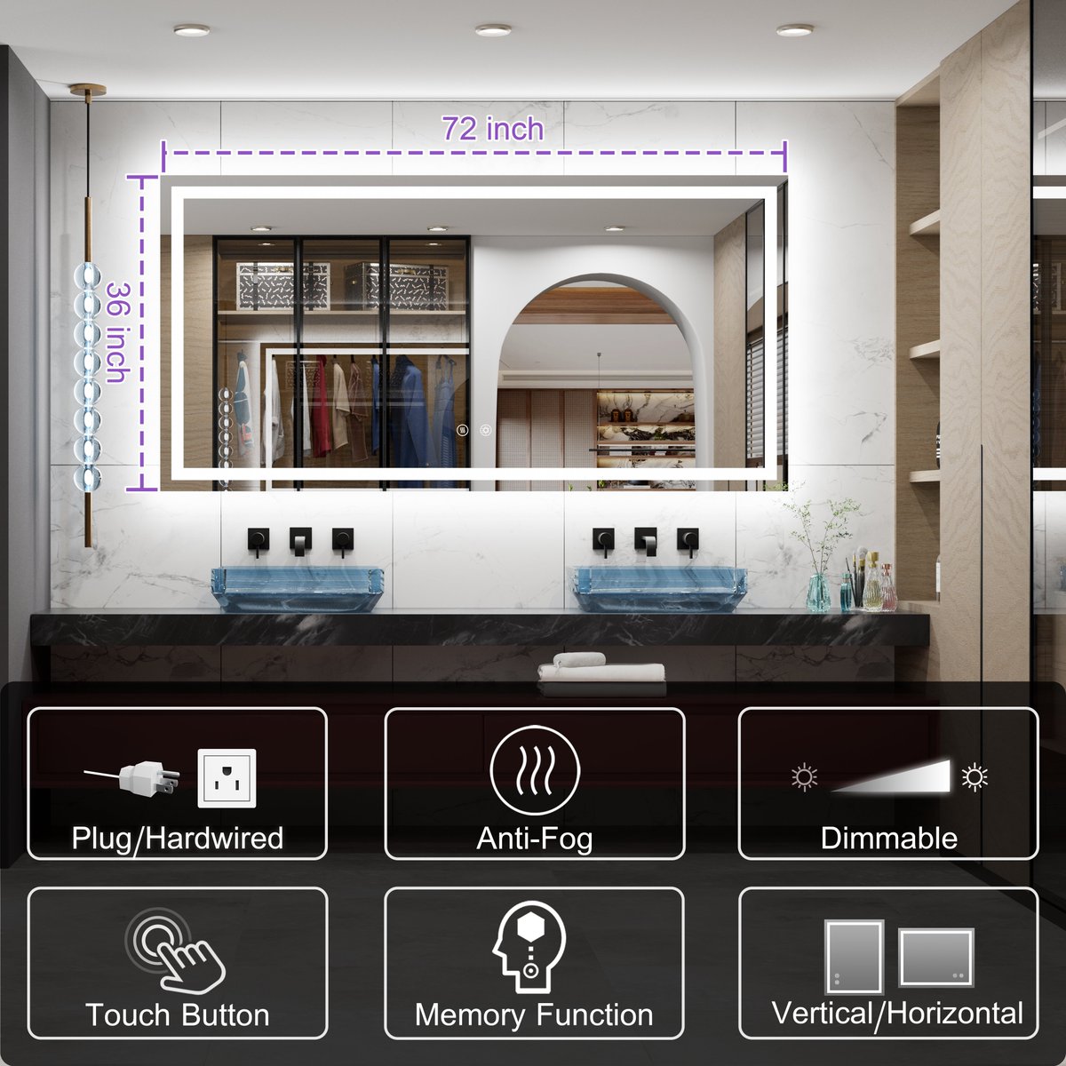 JSneijder2024's tweet image. 🪞 Frameless front &amp;amp; backlit – sleek &amp;amp; bright!
❄️ Anti-fog control for crystal-clear views!
🔆 Stepless dimmable (10%-100%) – customize your glow!
Elevate your space! ✨
#BathroomInspo #LightedMirror
amazon.com/dp/B0G3V2W85R?…