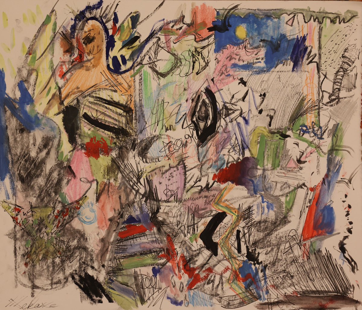 me_ba_ne's tweet photo. This Way

2025
30.5 x 36 cm
Watercolour, pen, coloured pencil, charcoal on paper

#watercolour #pencil #charcoal #abstractart #abstract #thisway #agitationart #archetypes #bird https://t.co/S1qMrLpTI7