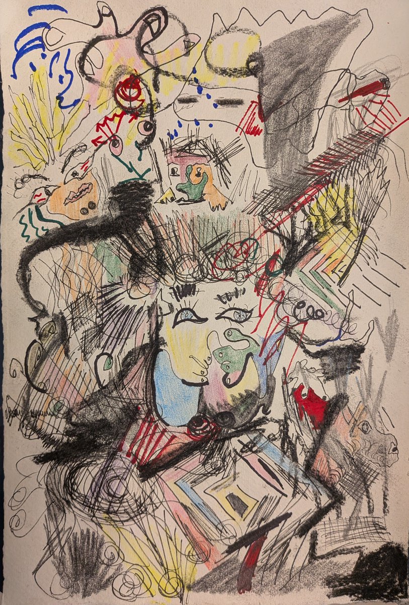 me_ba_ne's tweet photo. Mean Girls

2026
21 x 30 cm
Charcoal, pen, coloured pencil, Sharpie pen on paper

#meangirls #charlixcx #pianoriff #chordchange #abstractart https://t.co/wXQagZFj2C