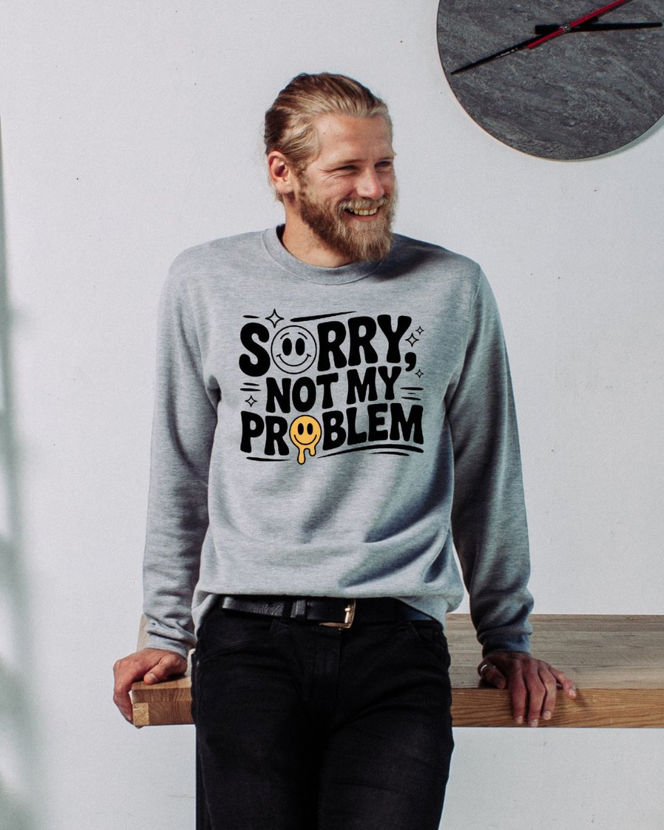 yasmineLAROU's tweet image. Sorry… not my problem. 🖤
attitude level: unavailable 😌
get this design here: teepublic.com/user/blossomtee
#TeePublic #SavageQuote #Attitude #NotMyProblem #Unbothered