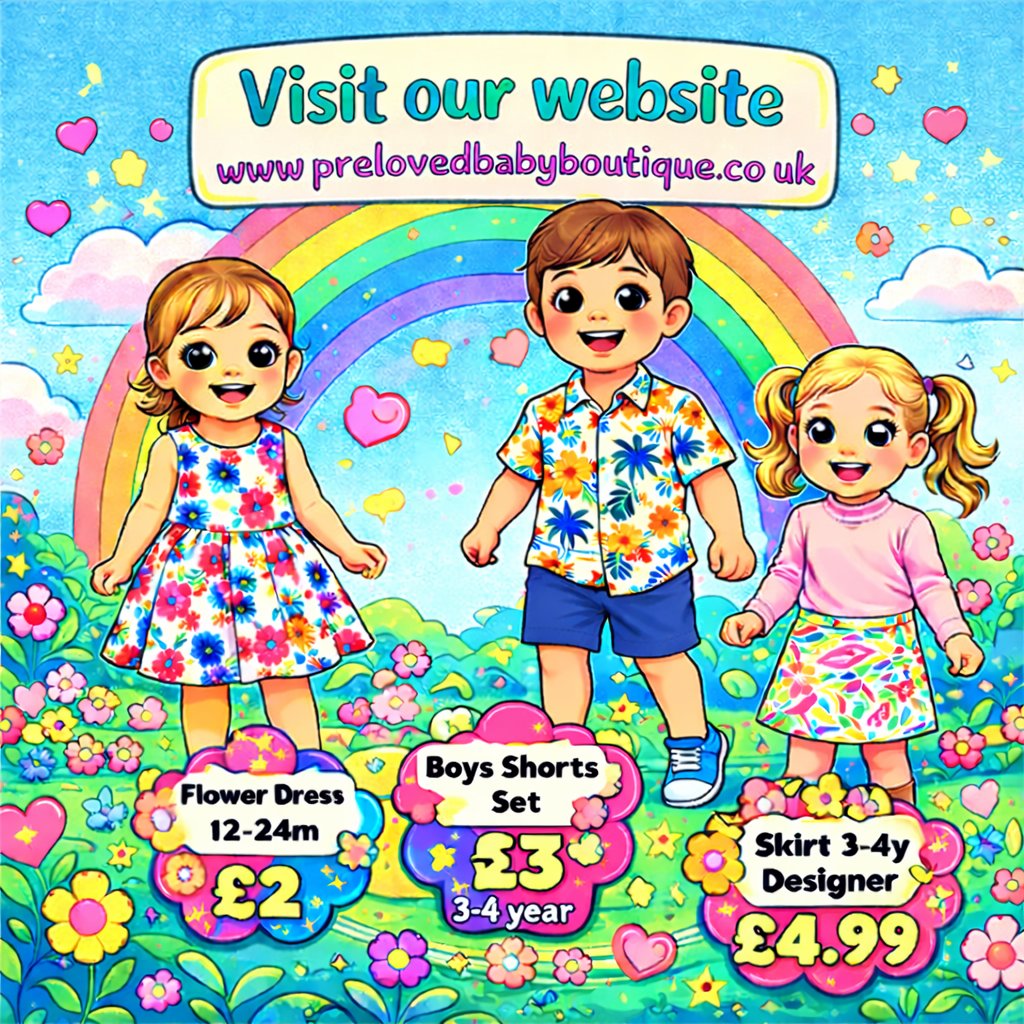 JaideandcoBaby's tweet image. Get 25% off storewide—no code needed! Discount applies automatically at checkout. #Sale #Storewide #25PercentOff #ShopNow #DealAlert
www.​prelovedbabyboutique.​co.​uk/