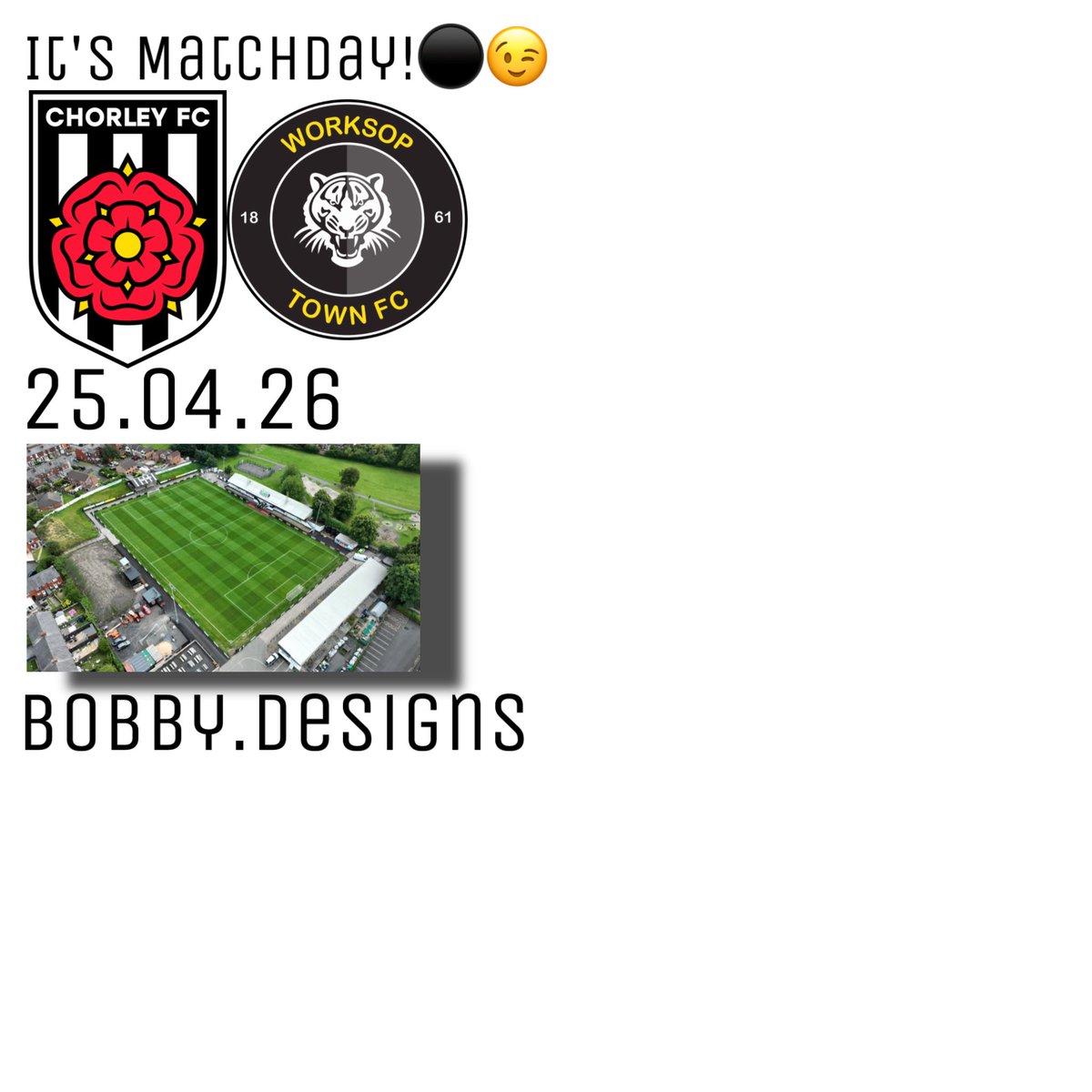 BobbyTalksCfc's tweet photo. It’s Match Day!⚫️😉
🆚@worksoptownfc.
🏟️Grant Store Victory Park.
📆25.04.26
⏰12:30 KO. https://t.co/yTEQNRtlTR