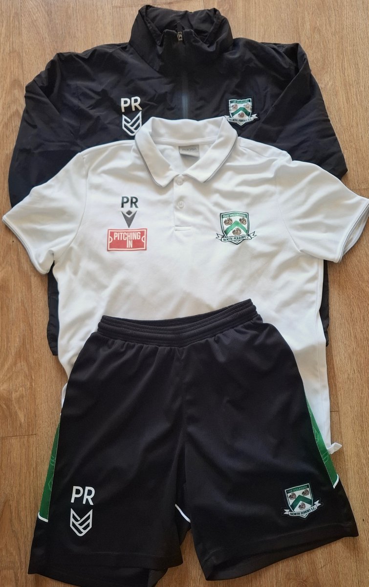 NFFC_SC's tweet photo. A big thank you to Chris Bolder and Paul Robson, who have kindly donated two sets of training gear for this afternoon’s @NFFC_SC half time prize draw. Simply LIKE this post if you want to win, and listen out for the announcements at the interval. Best of luck! https://t.co/sMEjIKglkS