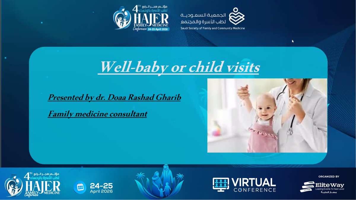 ConferenceHajer's tweet photo. Happening now from HAJER2026 highlights:
Women’s Health &amp; Well Baby Care session covering postpartum care, life course women’s health, efficient well baby visits, and growth faltering. https://t.co/ONwp8uPHOA