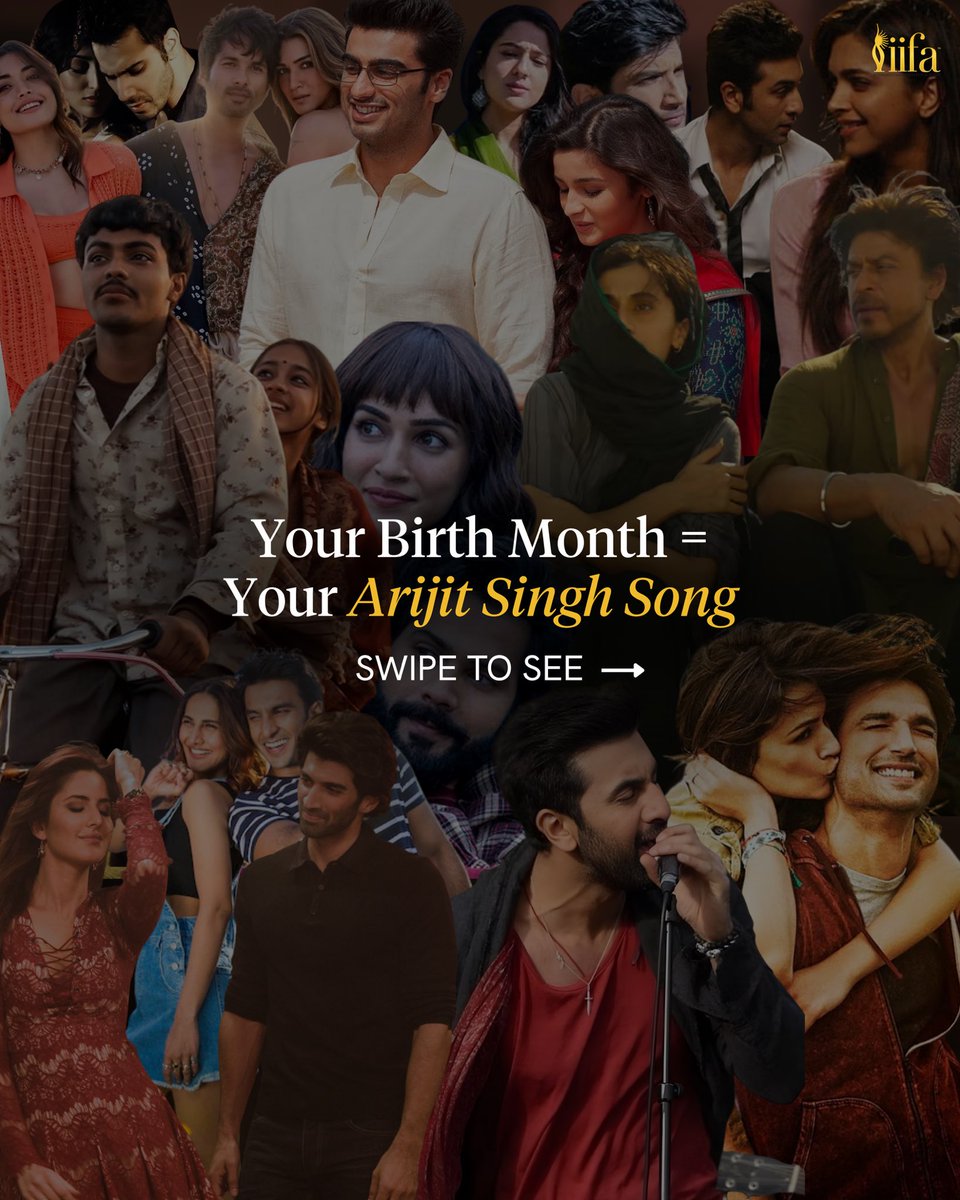 IIFA's tweet image. Every month has a mood, every mood has an Arijit song. Happy Birthday to the voice that feels like home, always ❤️
Drop your birth month + your Arijit song 🎶✨

#IIFA #Bollywood #HappyBirthdayArijitSingh