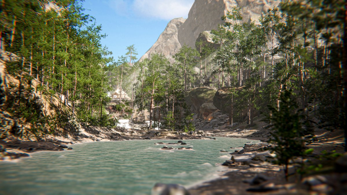RedPanda_VRC's tweet photo. A beautiful world with a beautiful forest with a camping site. There are nice places to explore here!

美しい森とキャンプ場がある、素敵な世界です。ここには探検したくなるような素敵な場所がたくさんあります！

World: Mochi Earth
Author: AnkoRomochi-JP
Link: https://t.co/hYnGEkgWpQ

#VRChat #VRChatPhotography 
#VRChat_world紹介 #RPandaLens