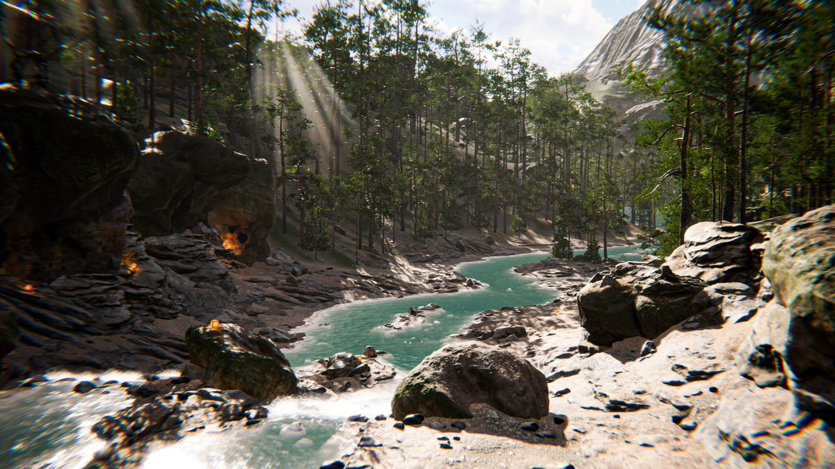 RedPanda_VRC's tweet photo. A beautiful world with a beautiful forest with a camping site. There are nice places to explore here!

美しい森とキャンプ場がある、素敵な世界です。ここには探検したくなるような素敵な場所がたくさんあります！

World: Mochi Earth
Author: AnkoRomochi-JP
Link: https://t.co/hYnGEkgWpQ

#VRChat #VRChatPhotography 
#VRChat_world紹介 #RPandaLens