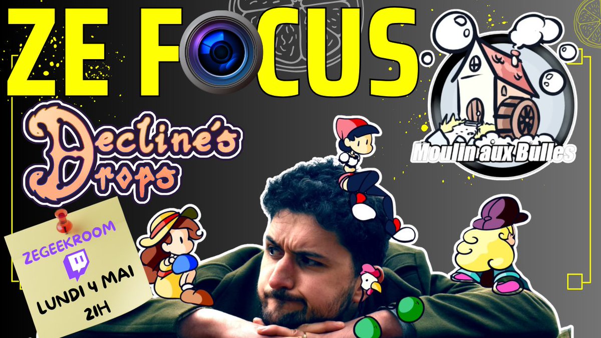 FarrenTwitch's tweet photo. LE 8 MAI : l'#indiegame #DeclinesDrops sort sur #switch et #xbox, pour l'occasion je recevrai Marc dev de @moulinauxbulles 🗓️ LUNDI 4 MAI 21H 🗓️ sur #Twitch pour une soirée #interview où il répondra aussi à VOS QUESTIONS ! Soyez au RDV
🍋https://t.co/pX2UvDb5zM
@2badGames https://t.co/JT3tIQmAnZ