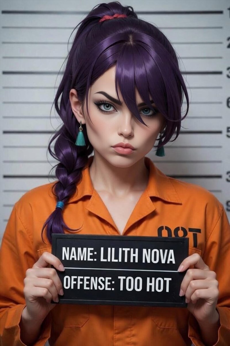 My mugshot from last week, I maybe had a little trouble with the law🤭

I call this one "blue steel"

Iykyk