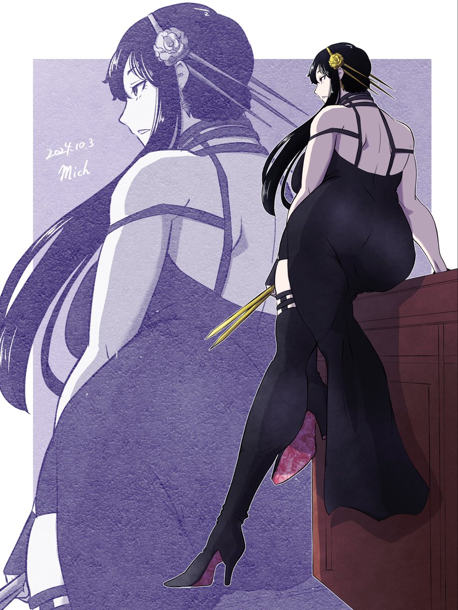 #みんなのサイドアングル見せてくれ
いばらなヨルさん其の2🌹🍑✨