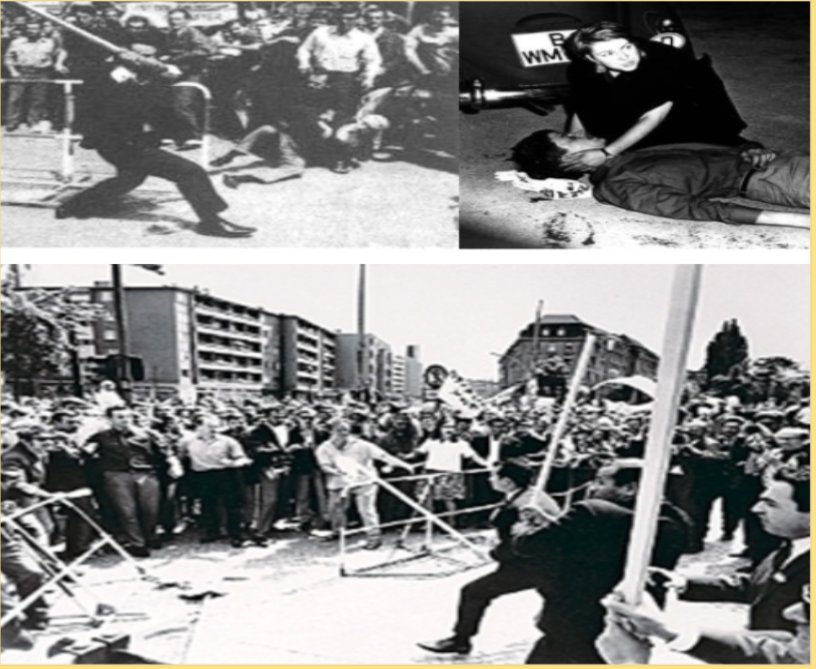 اینکه نمایندگان و سیاستمداران آلمانی با بچه شاه دیدار نمی کنند دلیلش این است که آنها بر خلاف مردم ایران حافظه تاریخی خوبی دارند و یادشان نمی رود که 
در اواخر مه و اوایل ژوئن ۱۹۶۷، نیروهای آتش به اختیار ساواک و افراد استخدام‌شده توسط سفارت با چوب، به معترضان در برلین حمله کردند و