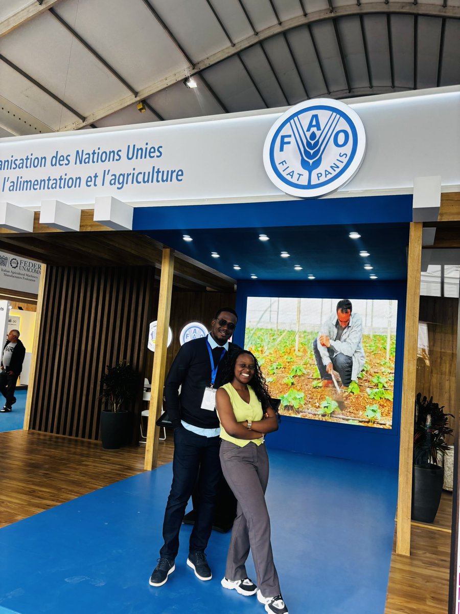 SangwaSifa's tweet image. Spotlight on Livestock: Visiting the FAO Booth at #SIAM2026, Morocco. 🇲🇦 
It was a privilege to explore the @FAO booth at #SIAM2026 in Meknès. In a year themed "Sustainability of Animal Production and Food Sovereignty," the data on display tells a story of both immense