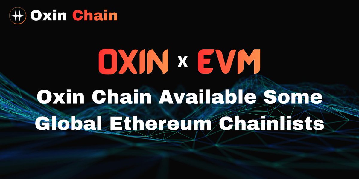 Oxin Chain tweet media