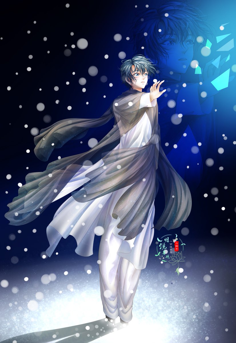 前日譚の主人公を描き終えました。名前は何にしよう？「雪の子」にします🥰 今度のミニ放送で、何か手がかりを聞き出せるか試してみようと思います。
#Prequel 
#羽生結弦
#REALIVE