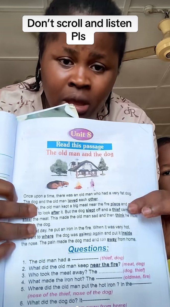 We've normalized animal cruelty in this country... cos what exactly is the moral of this passage? Forget the grammar practice, what are kids actually learning here? 

There is no reflection, no accountability, no consequence for the old man who thought it was okay to abuse a dog.